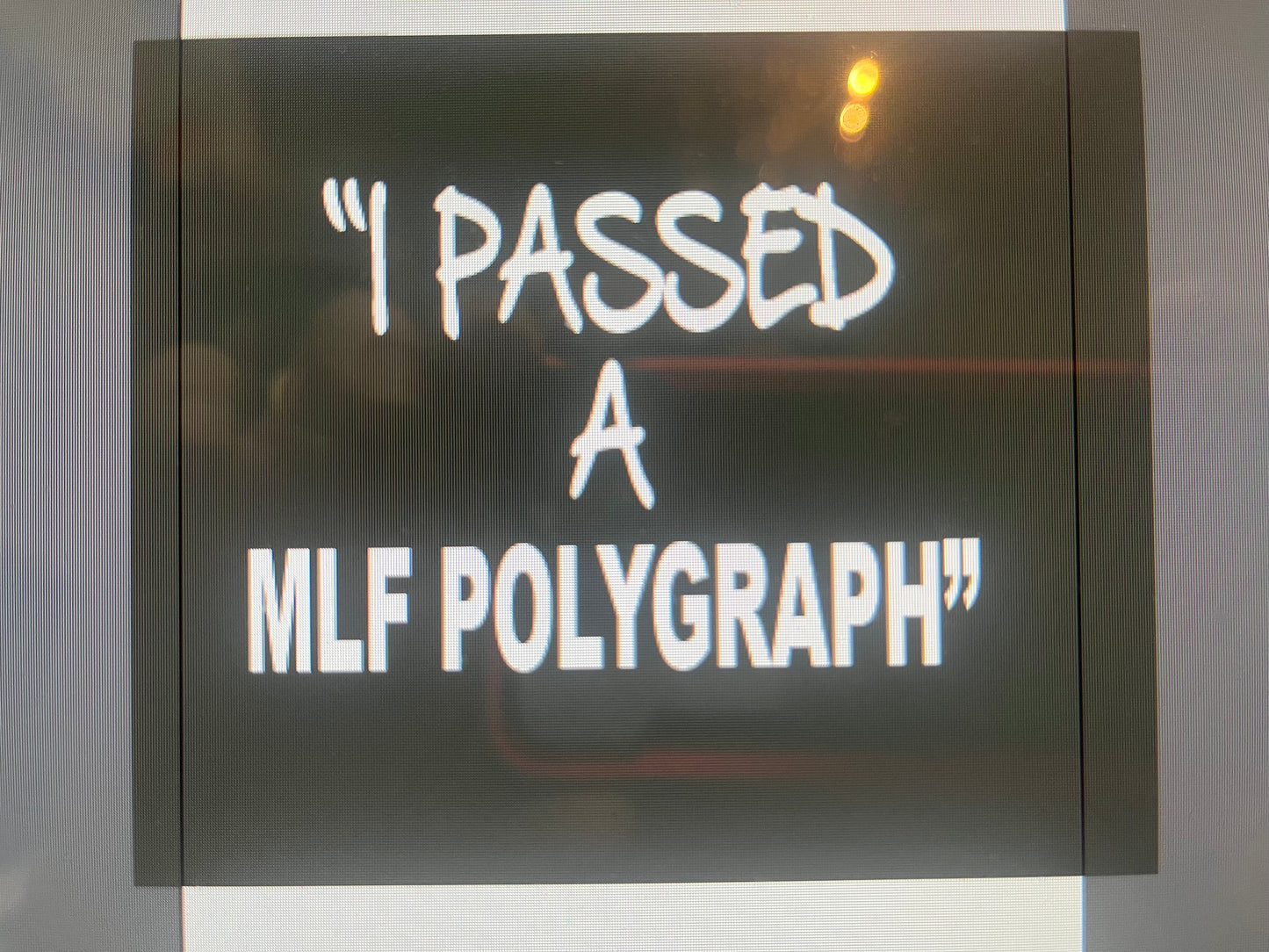 "I Passed A MLF Polygraph" Alabama Bass Counsel