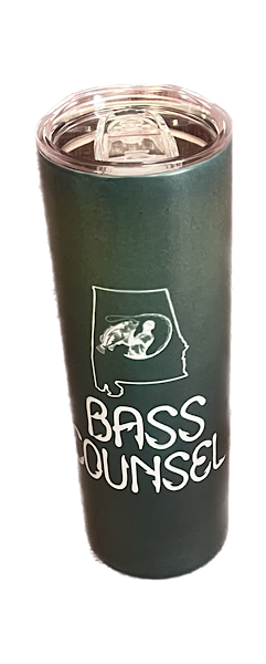 Alabama Bass Counsel 20oz Green Tumbler